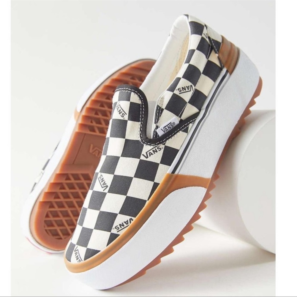 ISO Stacked Checkerboard Vans